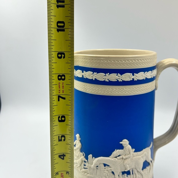 Spode vintage pitcher Fox hunt Blue and white - Picture 5 of 7